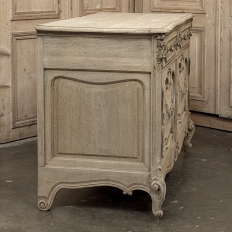 19th Century French Louis XV Low Buffet ~ Credenza in Stripped Oak