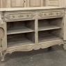 19th Century French Louis XV Low Buffet ~ Credenza in Stripped Oak