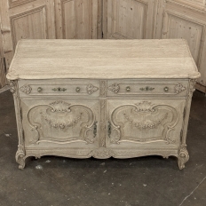 19th Century French Louis XV Low Buffet ~ Credenza in Stripped Oak