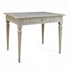 18th Century Swedish Painted Center Table ~ Writing Desk