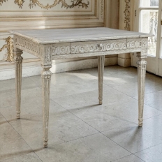 18th Century Swedish Painted Center Table ~ Writing Desk