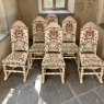 Set of Six Stripped Renaissance Revival Dining Chairs, Circa 1900