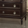 French Louis XVI Mahogany Carrara Marble Top Commode