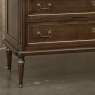 French Directoire Neoclassical Carrara Marble Top Commode