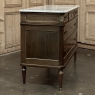 French Directoire Neoclassical Carrara Marble Top Commode