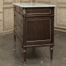 French Directoire Neoclassical Carrara Marble Top Commode