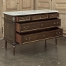 French Directoire Neoclassical Carrara Marble Top Commode