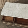 French Directoire Neoclassical Carrara Marble Top Commode