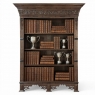 19th Century Dutch Renaissance Open Bookcase