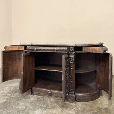 19th Century French Renaissance Marble Top Buffet