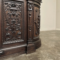 19th Century French Renaissance Marble Top Buffet