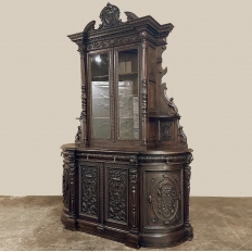 19th Century French Renaissance Two-Tiered Bookcase ~ Bibliotheque