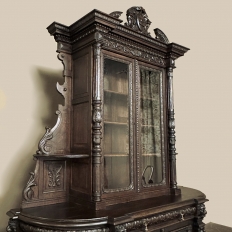 19th Century French Renaissance Two-Tiered Bookcase ~ Bibliotheque