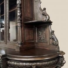 19th Century French Renaissance Two-Tiered Bookcase ~ Bibliotheque