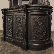 19th Century French Renaissance Two-Tiered Bookcase ~ Bibliotheque