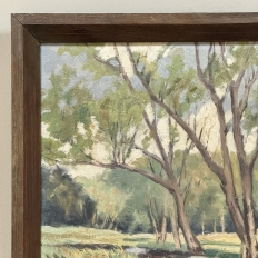 Framed Oil Painting on Canvas by Emile Roulin