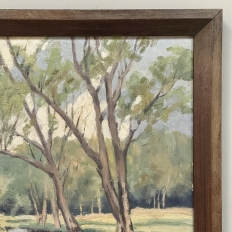 Framed Oil Painting on Canvas by Emile Roulin