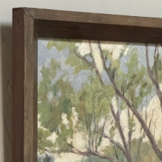 Framed Oil Painting on Canvas by Emile Roulin