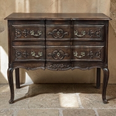 Country French Louis XV Walnut Commode