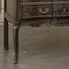 Country French Louis XV Walnut Commode