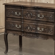 Country French Louis XV Walnut Commode