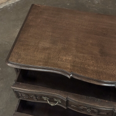 Country French Louis XV Walnut Commode