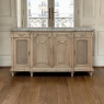 19th Century Louis XVI Stripped Oak and Ormolu Marble Top Buffet