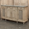 19th Century Louis XVI Stripped Oak and Ormolu Marble Top Buffet