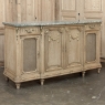 19th Century Louis XVI Stripped Oak and Ormolu Marble Top Buffet