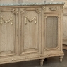 19th Century Louis XVI Stripped Oak and Ormolu Marble Top Buffet