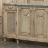 19th Century Louis XVI Stripped Oak and Ormolu Marble Top Buffet