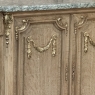 19th Century Louis XVI Stripped Oak and Ormolu Marble Top Buffet