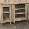 19th Century Louis XVI Stripped Oak and Ormolu Marble Top Buffet