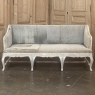 18th Century Swedish Rococo Bench in Hand-Scraped Painted Finish