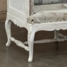 18th Century Swedish Rococo Bench in Hand-Scraped Painted Finish