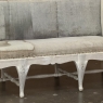 18th Century Swedish Rococo Bench in Hand-Scraped Painted Finish