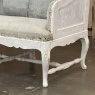 18th Century Swedish Rococo Bench in Hand-Scraped Painted Finish