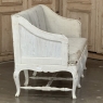 18th Century Swedish Rococo Bench in Hand-Scraped Painted Finish