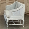 18th Century Swedish Rococo Bench in Hand-Scraped Painted Finish