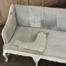 18th Century Swedish Rococo Bench in Hand-Scraped Painted Finish