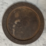 19th Century French Cast Iron Cache Pot with Saucer