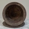 19th Century French Cast Iron Cache Pot with Saucer
