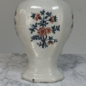 Pair 18th Century Delft Ceramic Lidded Vases