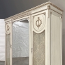 Antique Italian Neoclassical Painted Triple Armoire