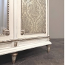 Antique Italian Neoclassical Painted Triple Armoire