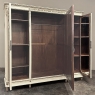 Antique Italian Neoclassical Painted Triple Armoire