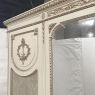 Antique Italian Neoclassical Painted Triple Armoire