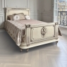 Antique Italian Neoclassical Painted QUEEN Bed