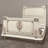 Antique Italian Neoclassical Painted QUEEN Bed