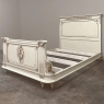Antique Italian Neoclassical Painted QUEEN Bed